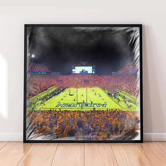 Doak Campbell Stadium Print, Artist Drawn Football Stadium, Florida State Seminoles Football