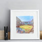 Chase Field Print, Artist Drawn Baseball Stadium, Arizona Diamondbacks Baseball