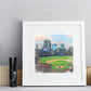 Petco Park Print, Artist Drawn Baseball Stadium, San Diego Padres Baseball