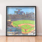 Target Field Print, Artist Drawn Baseball Stadium, Minnesota Twins Baseball