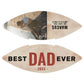 Best Dad Ever Watercolor Father's Day Photo Football