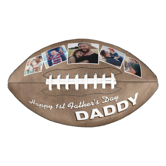 Vintage Happy 1st Father's Day Memento Football