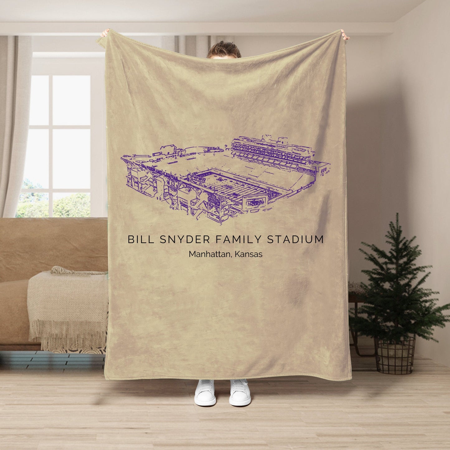 Bill Snyder Family Stadium - Kansas State Wildcats football, College Football Blanket