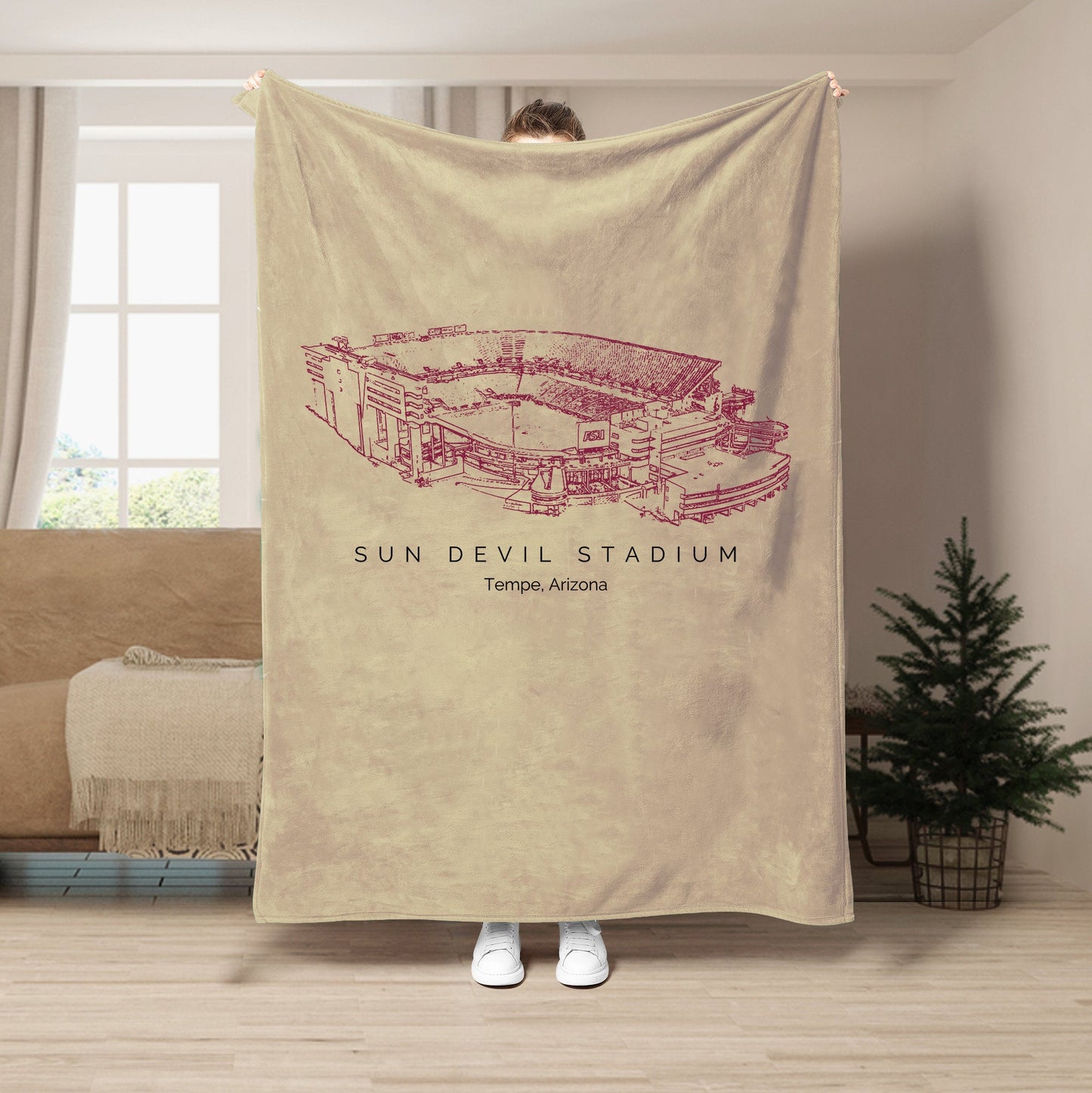 Mountain America Stadium - Arizona State Sun Devils football,College Football Blanket