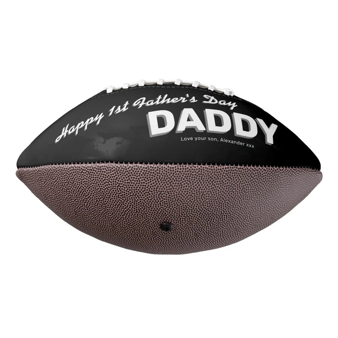 Happy 1st Father's Day Keepsake Football