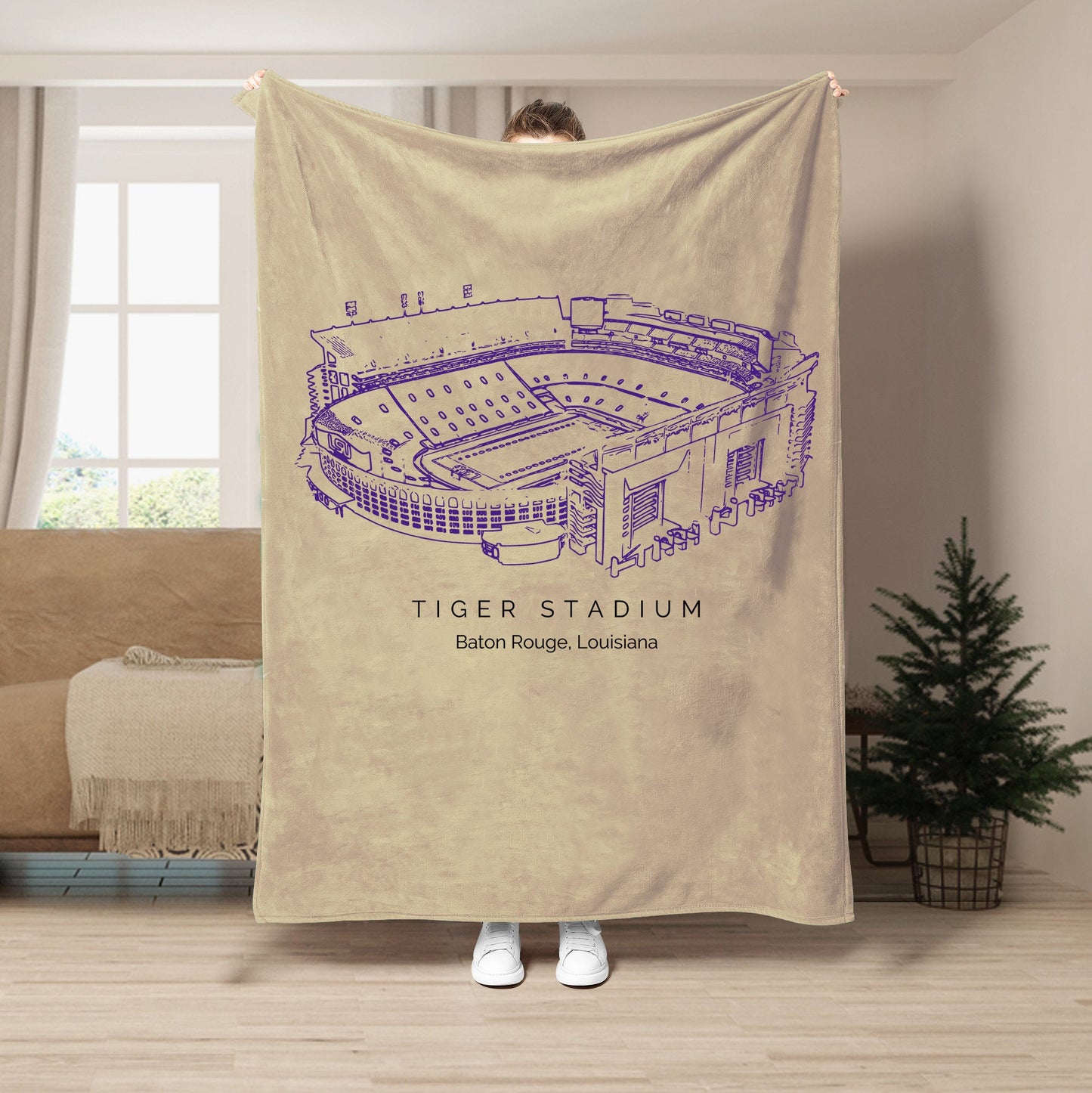 Tiger Stadium (LSU) - LSU Tigers football, College Coffee Blanket