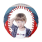 Happy Father's Day Blue Red 2 Photo Collage Baseball