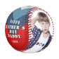 Happy Father's Day Blue Red 2 Photo Collage Baseball