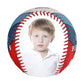 Happy Father's Day Blue Red 2 Photo Collage Baseball