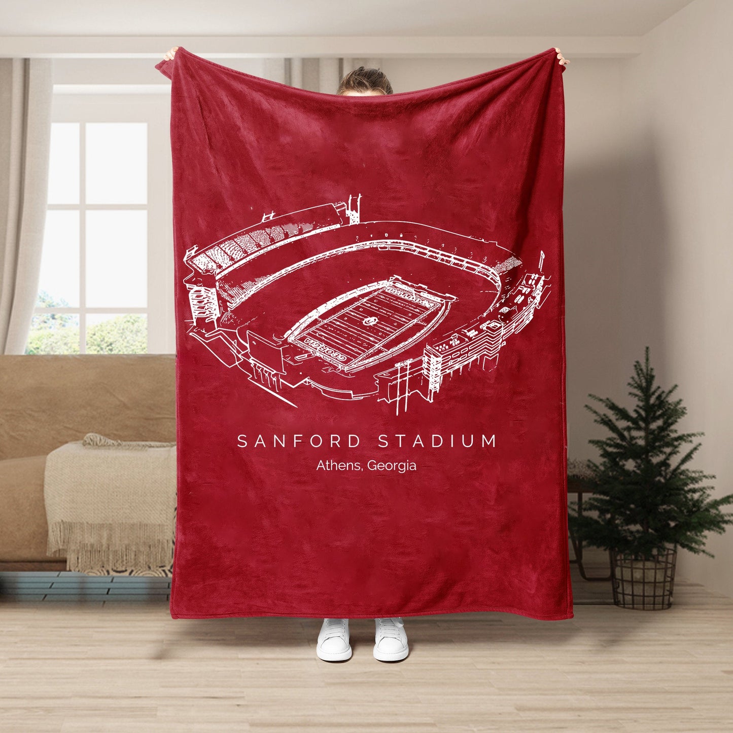 Sanford Stadium - Georgia Bulldogs football, College Football Blanket