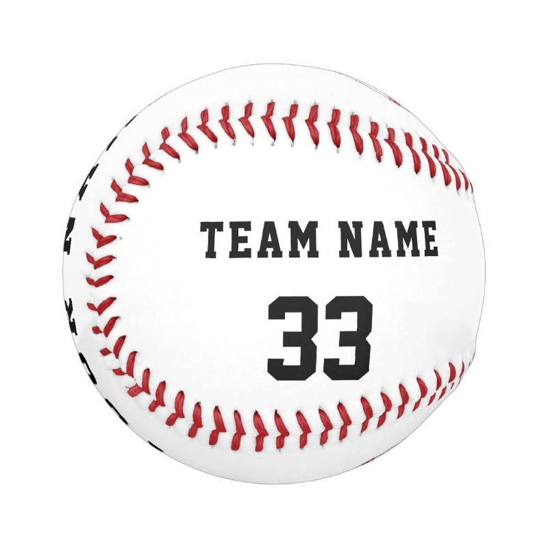 Custom Baseball And Softball with Team Name Number Photo