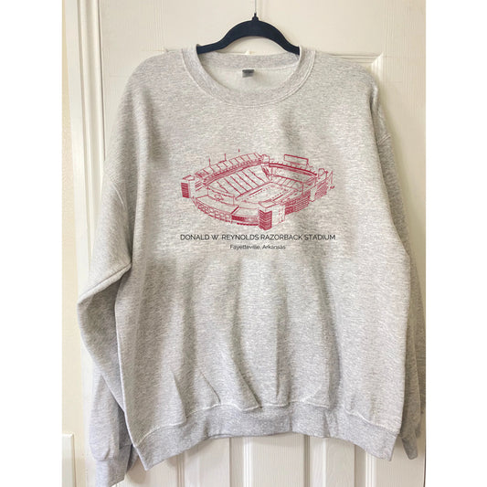 Arkansas Razorbacks Stadium Crewneck Sweatshirt