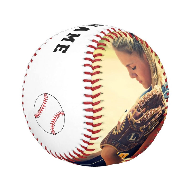 Custom Baseball And Softball with Team Name Number Photo