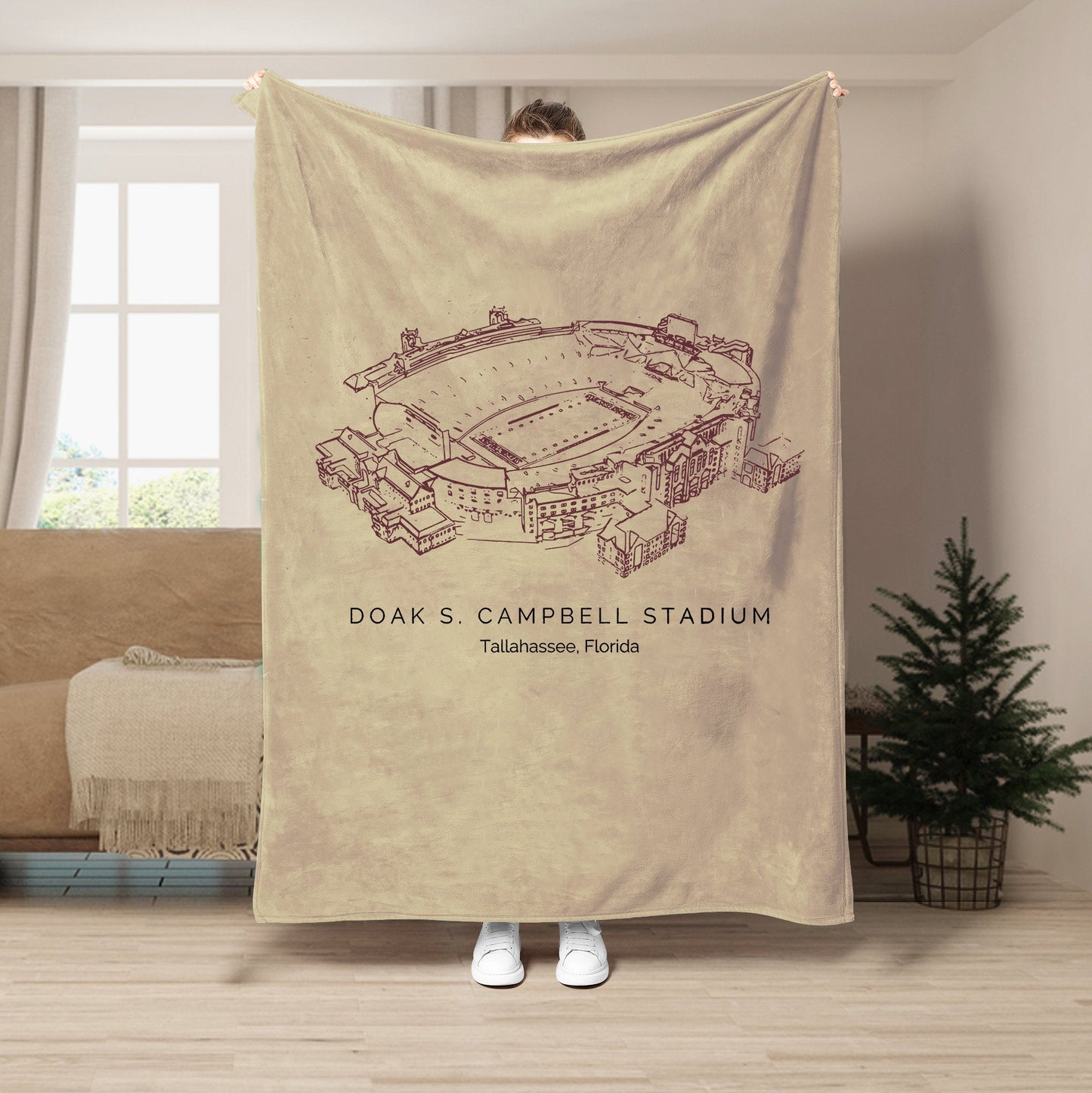 Doak Campbell Stadium - Florida State Seminoles football, College Football Blanket