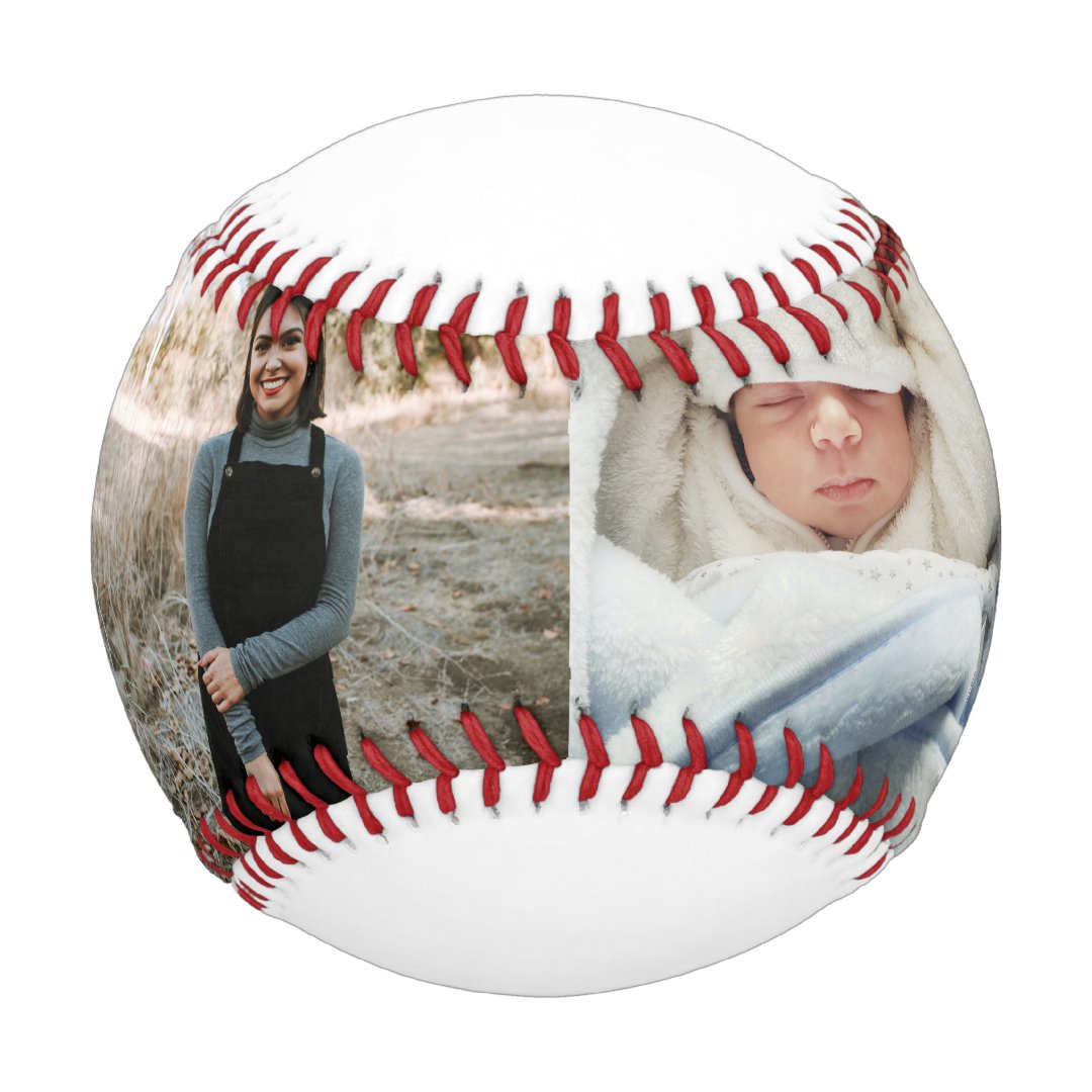 Best Grandpa Ever Script Fathers Day Photo Collage Baseball