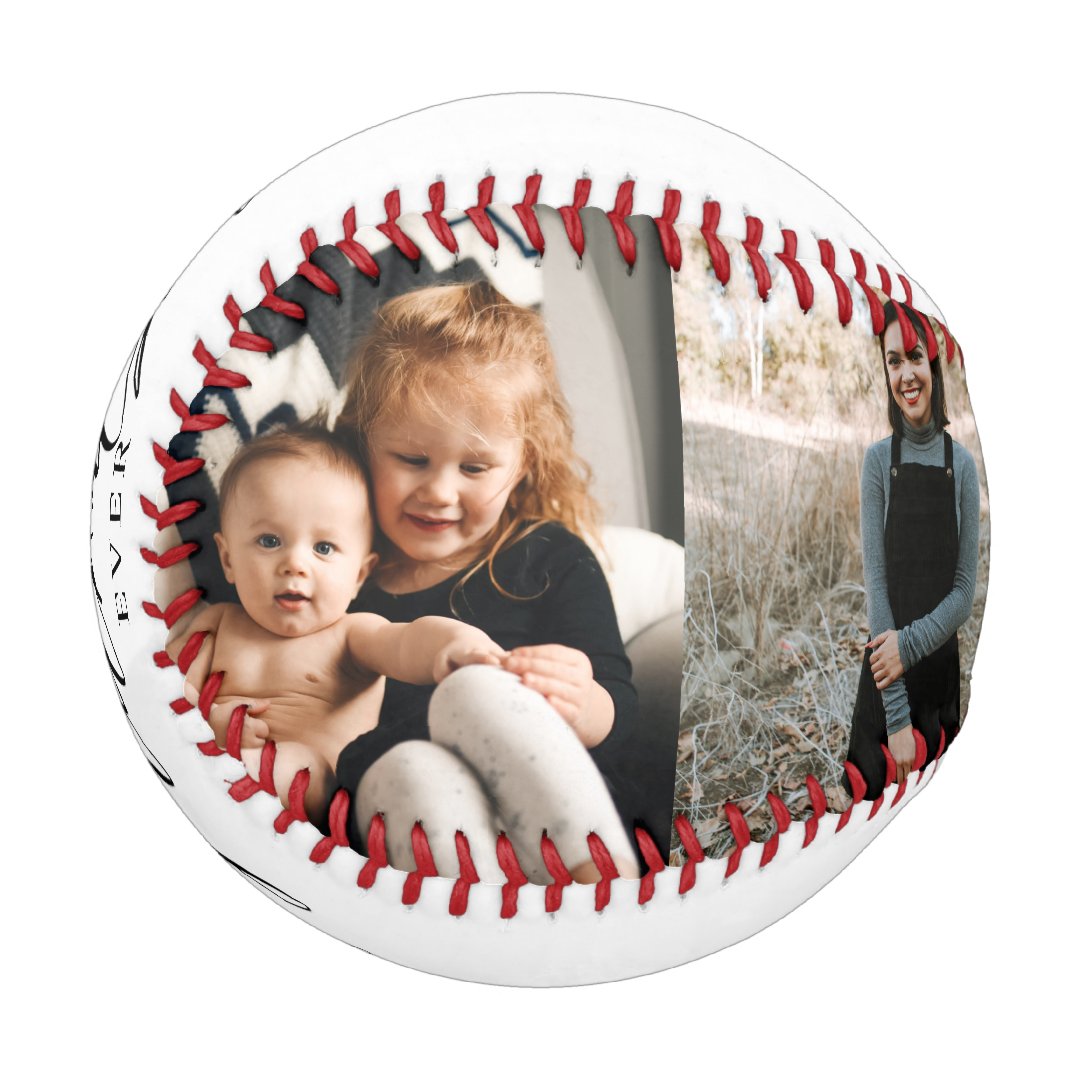 Best Grandpa Ever Script Fathers Day Photo Collage Baseball